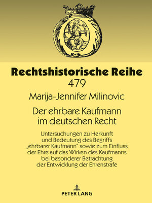 cover image of Der ehrbare Kaufmann im deutschen Recht